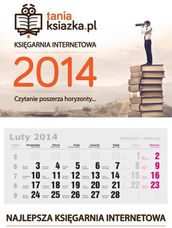 Kalendarz 2014 TaniaKsiazka.pl